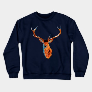 realistic reindeer Crewneck Sweatshirt